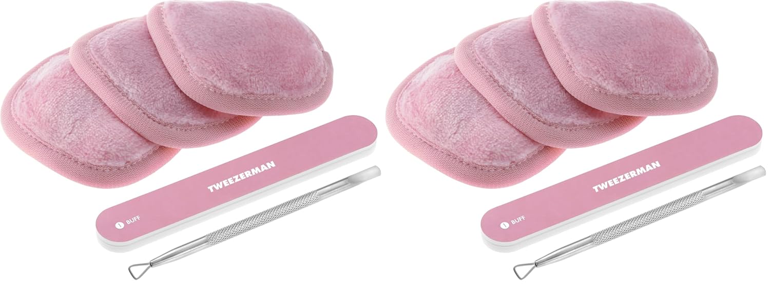 Tweezerman Rose Tea Polish Remover Kit - Duo Pack Tweezerman Exclusive Rose Tea Polish Removal Kit (Pack of 2)