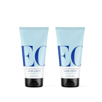 EO Hand Cream, 2.5 Ounce (Pack of 2), Unscented, Moisturizer for Dry Skin