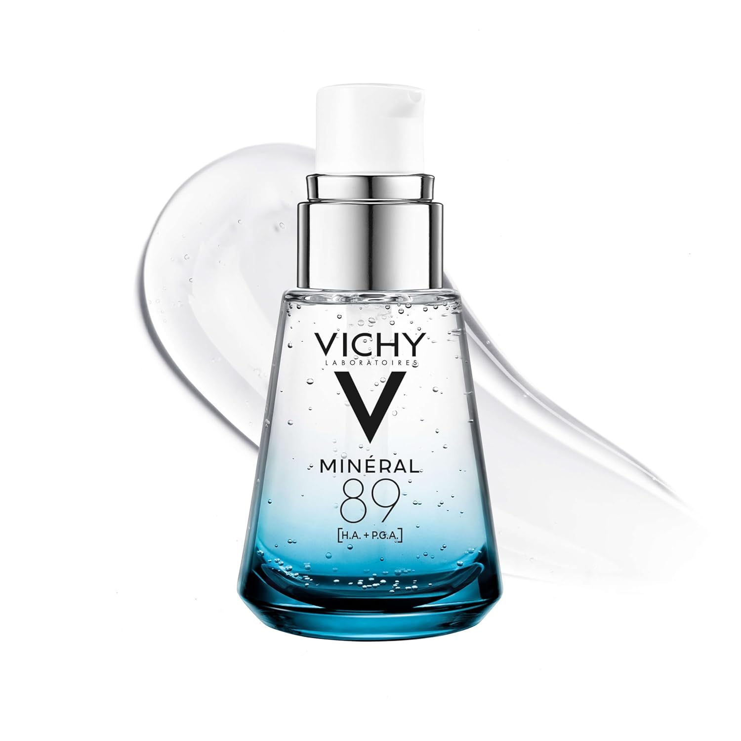 Vichy Mineral 89: Hydrating Hyaluronic Acid Serum for Skin Repair Vichy Mineral 89 Booster, Pure Hyaluronic Acid Serum for Face with Polyglutamic Acid for Skin Barrier Repair, Plumps & Hydrates, Lightweight Hydrating Serum, Oil-Free, Non-Sticky