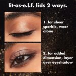 e.l.f. Glitter Eyeshadow: Sheer, Long-Lasting, Vegan, Shimmer Finish - Image 2