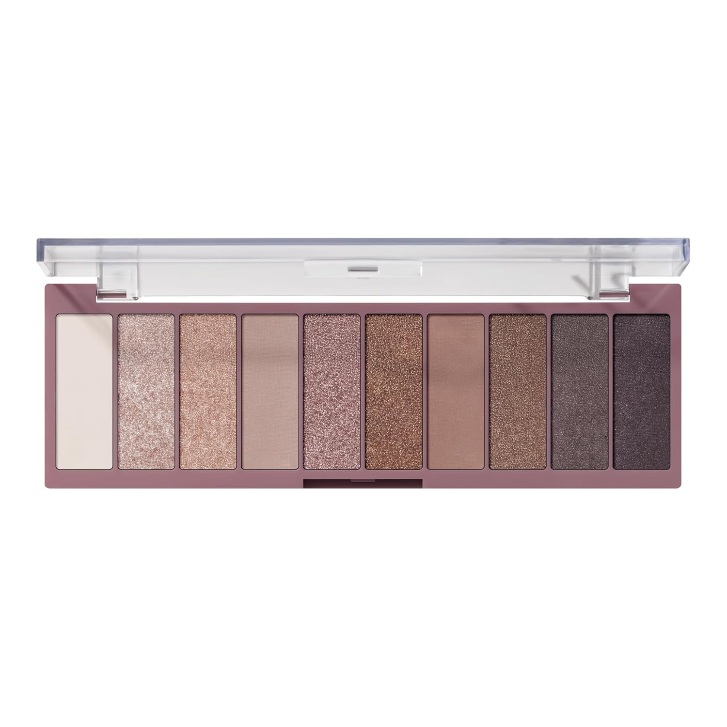 e.l.f. Perfect 10 Palette: 10 Vibrant Shimmer & Matte Shades e.l.f. Perfect 10 Eyeshadow Palette, Ten Ultra-pigmented Shimmer & Matte Shades, Vegan & Cruelty-free, Nude Rose Gold (Packaging May Vary)