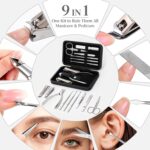 9-in-1 Professional Manicure Pedicure Set with Magnetic Case - Image 2