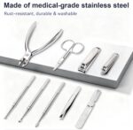 9-in-1 Professional Manicure Pedicure Set with Magnetic Case - Image 3