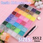 40 Color 50,000 Jelly Rhinestones with Glue for Crafts - Image 2