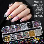 Teenitor Nail Art Kit: Charms, Stickers, Rhinestones, Pearls - Image 2