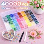 40,000-Piece Colorful Jelly Rhinestones Bedazzling Craft Kit - Image 2