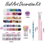 FANDAMEI Nail Art Kit with Brushes, Glitter, and Décor Tools - Image 2