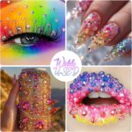 50,000+ Multicolor Resin Rhinestones with Glue for Art - Image 4