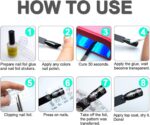 20 Rolls Black & White Lace Nail Foil for DIY Art - Image 4