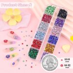 10,000 Colorful Flatback Resin Rhinestones for Nail Art. - Image 3