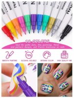 Kalolary 3D Nail Art Pens Set: 12 Colors for DIY Manicures - Image 3