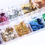 Dazzling 12-Color Holographic Nail Glitter Foil Set - Image 2