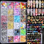 FANDAMEI 24-Grid Nail Art Kit with 3D Charms & Gems - Image 2