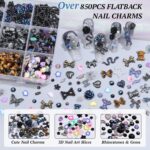 850-Piece 3D Nail Charms Kit: Butterflies, Flowers & More - Image 2