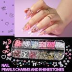 FANDAMEI 8-Box Nail Art Kit with Charms and Gems - Image 4