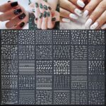 90 Sheets Holographic Silver Nail Art Stickers with Tweezer - Image 3