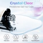 Modelones 15ml No Wipe Gel Top Coat for Long-Lasting Shine - Image 2