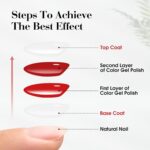 CANNI No Wipe Base and Top Coat Set for Long-Lasting Shine - Image 5