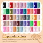 JODSONE 60-Piece Gel Nail Polish Set with Base & Top Coats - Image 3