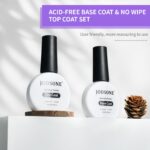 JODSONE 2-Pack 10ml Top & Base Coat Gel Polish Set - Image 4