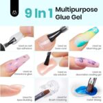 Beetles 3-Piece Nail Set: No Wipe Base, Glue & Shine - Image 2