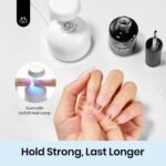 Beetles 3-Piece Nail Set: No Wipe Base, Glue & Shine - Image 3