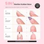 Beetles 15ml Rubber Base Gel Nail Polish - Warm Jade Nude - Image 3