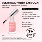 GELLEN Toxin-Free Pink Tint Base Coat: Quick-Dry, Strengthening Formula - Image 2