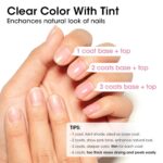 GELLEN Toxin-Free Pink Tint Base Coat: Quick-Dry, Strengthening Formula - Image 3