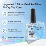 Morovan Gel-Like Top Coat: 12-Day Shine, Quick Dry. - Image 2