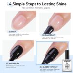 Morovan Gel-Like Top Coat: 12-Day Shine, Quick Dry. - Image 6