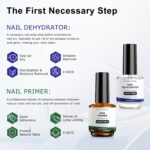 GELAMBER Nail Prep Kit: Primer, Dehydrator, File, and Coats - Image 3