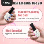 15ml No Wipe Gel Top Coat - Glossy, Long-Lasting Finish - Image 4