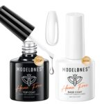 Modelones Hema-Free Gel Base & Top Coat Set for Long-Lasting Nails - Image 5