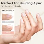 Modelones 2-Pack Clear Builder Nail Gel for DIY Extensions - Image 3