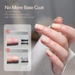 GAOY 6-Color Rubber Base Gel Set, Sheer Nail Strengthener - Image 2