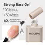 MAYCHAO 15ml Gel Top and Base Coat Set for UV Nails - Image 4