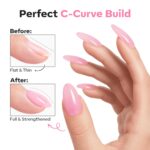 Modelones Builder Nail Gel: 15 ML Ultra Glossy Pink Top Coat - Image 3