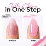 Modelones Builder Nail Gel: 15 ML Ultra Glossy Pink Top Coat - Image 4