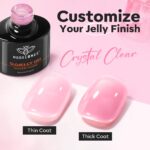 Modelones Builder Nail Gel: 15 ML Ultra Glossy Pink Top Coat - Image 5