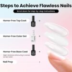 Beetles HEMA-Free White Gel Polish Set for DIY Manicures - Image 5
