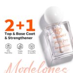 Modelones 3-in-1 Clear Nail Polish: Base, Top Coat & Strengthener - Image 2