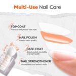 Modelones 3-in-1 Clear Nail Polish: Base, Top Coat & Strengthener - Image 5