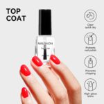 Vegan Sheer Nude Base & Clear Top Coat Nail Polish - Image 3