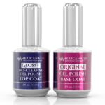 Professional Gel Polish Base & Top Coat Duo for Shine - Image 3