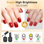 GELAMBER 2Pcs Gel Base & Top Coat Kit for Nails - Image 3