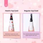 Heart-Shaped Glitter Top Coat Gel for Sparkling Nails - Image 4