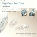 Crystal Clear 3D Water Drop Gel Top Coat Set for Glossy Nails - Image 4