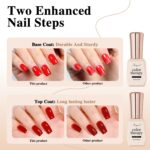 SHOYUM 2 Pc No Wipe Gel Set: Shine, Soak Off, Manicure Gifts - Image 5