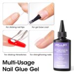 GELLEN 4-in-1 Gel Nail Glue Refill - 100ml, UV Cured. - Image 3